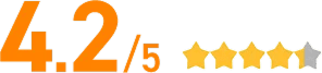 事故対応　お客さま満足度　4.2/5